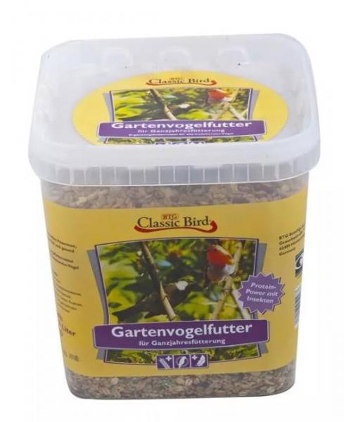 3kg Eimer Classic Bird Gartenvogelfutter mit Insekten